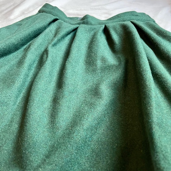 ModCloth Emerald Green Wool Skirt - Picture 2 of 11